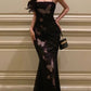 Elegant Ivory Spaghetti Straps Mermaid Long Party Dress Evening Dress, DP4498