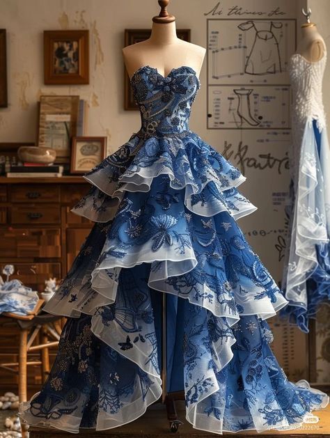Robe de soirée longue bleu marine à col en cœur et perles, coupe trapèze, DP4518