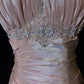 Light Pink Straps Mermaid Beading Vintage Long Party Dress Birthday Outfits, DP5424