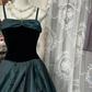 Elegant Spaghetti Straps A-Line Vintage Long Prom Dress Formal Party Dress, DP4577