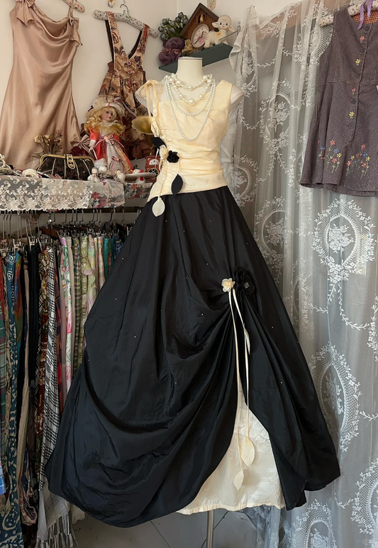 Vintage Sleeveless A-Line Long Party Dress Formal Evening Dress, DP4579