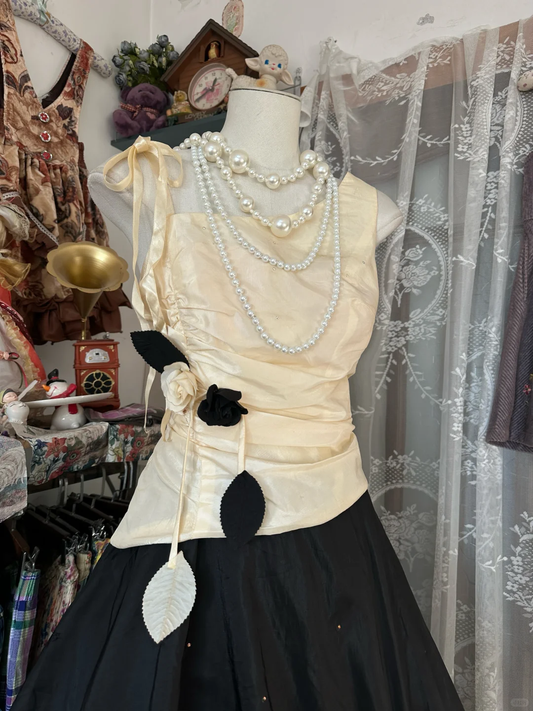 Vintage Sleeveless A-Line Long Party Dress Formal Evening Dress, DP4579