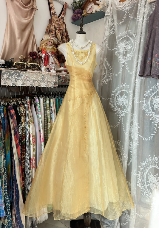Elegant A-Line Embroidery Vintage Long Party Dress Formal Evening Dress, DP4581