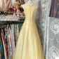 Elegant A-Line Embroidery Vintage Long Party Dress Formal Evening Dress, DP4581