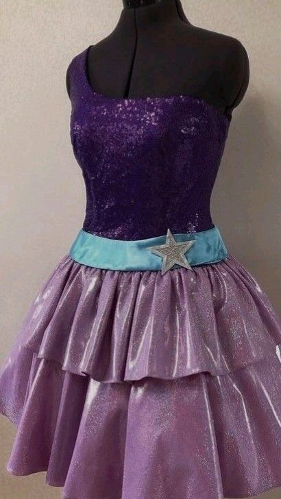 Purple One Shoulder A-Line Short Homecoming Dress Birthday Outfits, DP4599