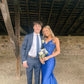 Royal Blue Straps Mermaid Satin Long Prom Dress Evening Party Dress, DP4675