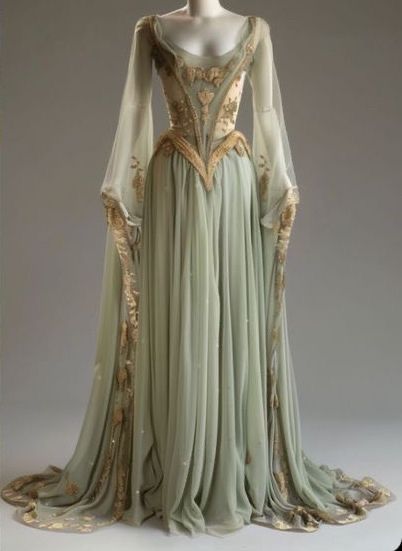 Retro Long Sleeves A-Line Appliques Chiffon Long Prom Dress Formal Party Dress, DP4697