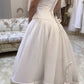 Lovely White Off Shoulder A-Line Wedding Dress Sweet 16 Birthday Dress, DP4704