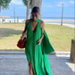 Pink Halter A-Line Satin Long Party Dress Pretty Wedding Guest Dress DP4762