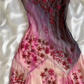 Stunning Ombre Straps Sheath Beading Long Party Dress Retro Evening Gown, DP4855