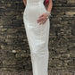Elegant White Straps Sheath Long Party Dress Chic Birthday Dress, DP4872