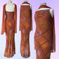 Gardient Spaghetti Straps Sheath Beading Long Prom Dress Vintage Evening Dress, DP4895