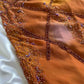 Gardient Spaghetti Straps Sheath Beading Long Prom Dress Vintage Evening Dress, DP4895