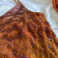 Gardient Spaghetti Straps Sheath Beading Long Prom Dress Vintage Evening Dress, DP4895