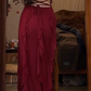 Burgundy Straps Sheath Ruffles Long Party Dress Sexy Evening Dress, DP4919