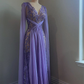 Gorgeous Lavender V Neck A-Line Beading Long Party Dress Evening Gown, DP4932