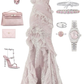 Robe de soirée élégante à col licou et dentelle style sirène, longue et à volants, DP4939