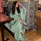 Schlichtes, langärmliges Etuikleid, langes, formelles Partykleid, muslimisches Abaya-Kleid, DP4998