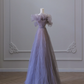 Elegant Strapless A-Line Tulle Long Formal Party Dress Evening Gowns, DP5294