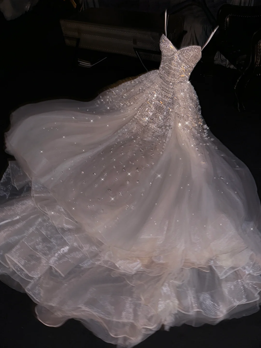 Gorgeous Sweetheart A-Line Beading Long Evening Dress Birthday Ball Gown, DP5312