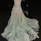 Fairytale Sweetheart A-Line Ruffles Long Evening Party Dress Birthday Outfits, DP5332