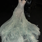 Fairytale Sweetheart A-Line Ruffles Long Evening Party Dress Birthday Outfits, DP5332