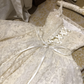 Cute Straps A-Line White Lace Short Birthday Outfits Homecoming Dress, DP5349