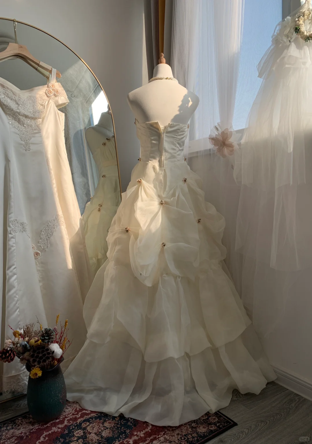 Fairytale Ivory Strapless A-Line Chiffon Long Prom Dresses Birthday Ball Gown, DP5466