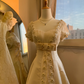 Fairytale Ivory Strapless A-Line Lace Beaded Prom Dresses Birthday Ball Gown, DP5467