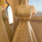 Fairytale Ivory Strapless A-Line Lace Beaded Prom Dresses Birthday Ball Gown, DP5467