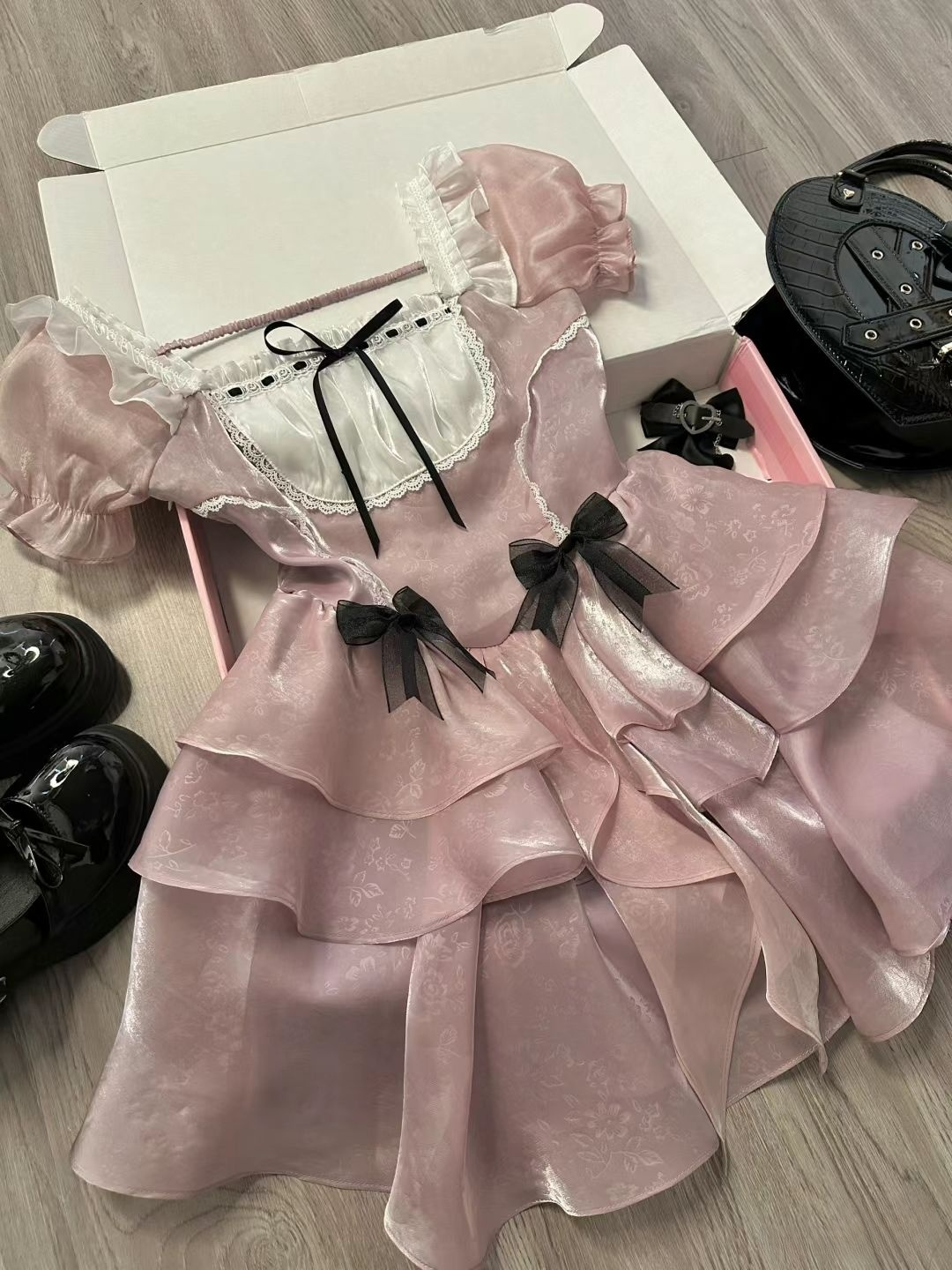 Lovely Pink A-Line Chiffon Short Party Dresses Mini Birthday Dresses, DP5514