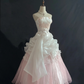 Fairy Strapless A-Line Chiffon Long Prom Dresses Birthday Ball Gowns, DP5535