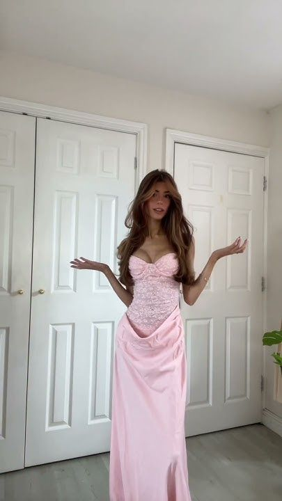 Lovely Pink Straps Sheath Long Party Dresses Wedding Guest Dresses, DP5625