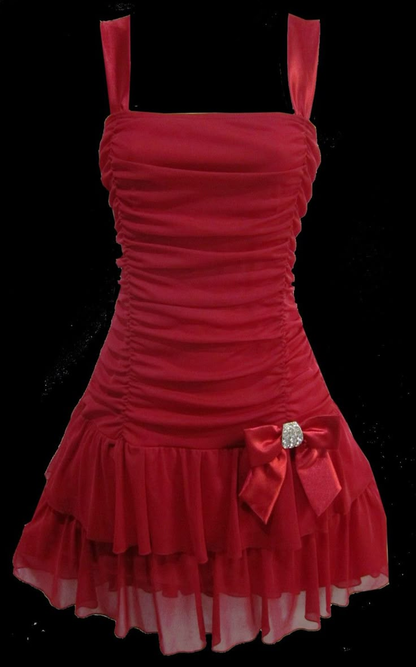 Lovely Red Straps A-Line Short Party Dresses Homecoming Dresses DP5641
