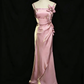 Elegant Vintage 3D Floral Spaghetti Straps Evening Gown Prom Dress DP3145