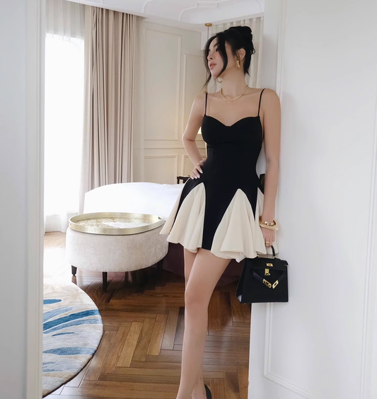 Vintage Cute Sweetheart Homecoming Dress Spaghetti Strap Party Dress Short A-Line Cocktail Dress, DP6611