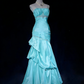 Elegant Mermaid Evening Dress Satin Prom Gown Beaded Party Dress DP5424