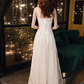 Elegant Champagne Spaghetti Straps Sequin Tulle A‑Line Evening Gown DP8824