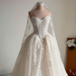 Classic Lace Applique Strapless Sweetheart Wedding Dress DP8390