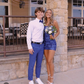 Royal Blue Sequins Sheath Homecoming Dress Short Party Dress, DP3199