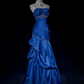 Elegant Mermaid Evening Dress Satin Prom Gown Beaded Party Dress DP5424