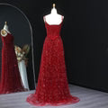 Vintage Square Neck Tulle Evening Gown Sparkling Beaded Embroidery Prom Dress DP8280