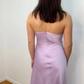 Elegant Satin Prom Dress Sheath Spaghetti Strap Evening Gown High Slit Party Dress Long Formal Dress DP6720