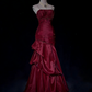 Elegant Mermaid Evening Dress Satin Prom Gown Beaded Party Dress DP5424