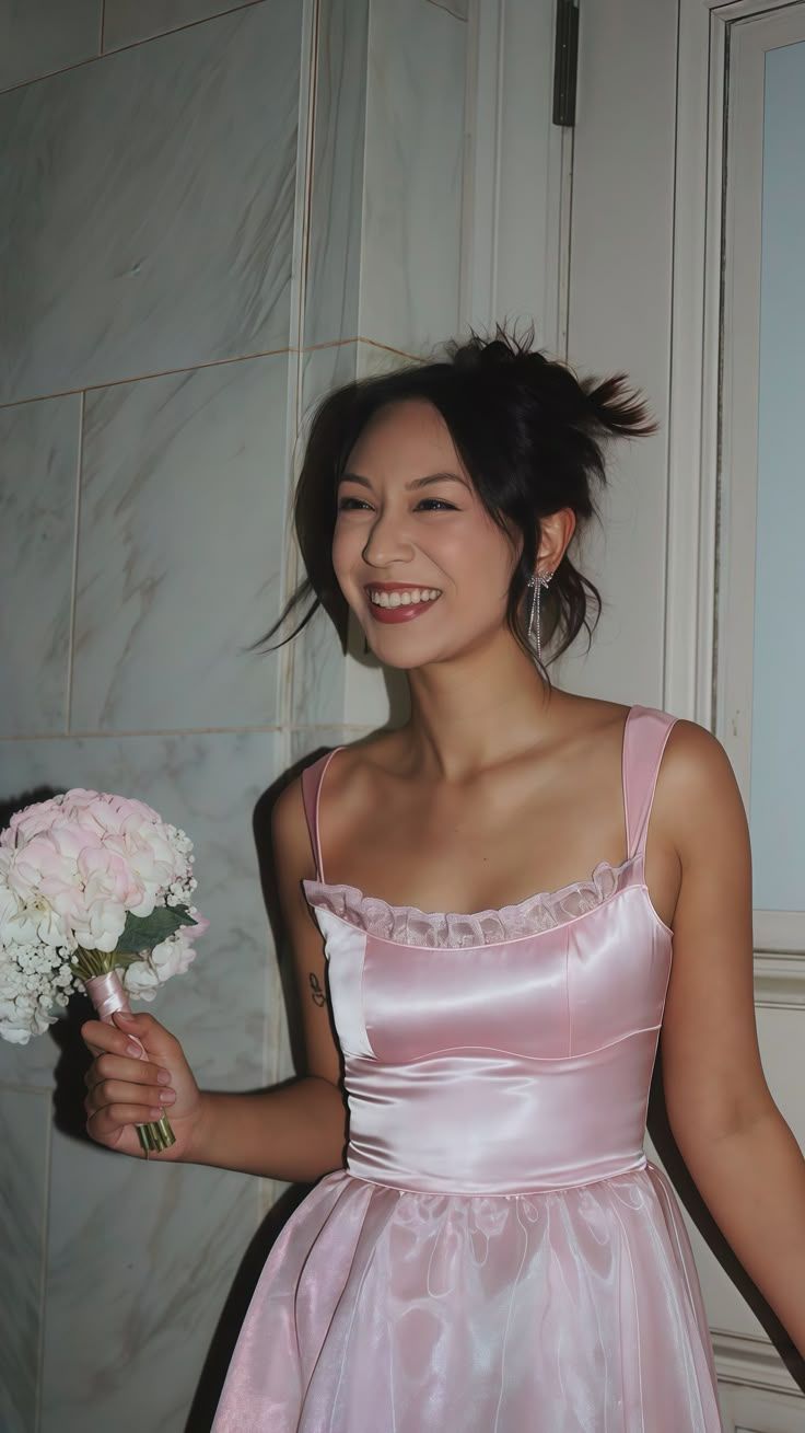 Robe de bal romantique à volants étagés rose scintillant pour Sweet 15 Quinceañera DP7918