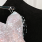 Gorgeous Sparkling Champagne Sequin Sweetheart Mermaid Elegant Chiffon Evening Dress Prom Dresses DP6170