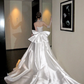 Elegantes glitzerndes Perlen-Pailletten-Applikation-Herzausschnitt-Meerjungfrau-Brautkleid-Abschlussballkleid-Abendkleid DP6252