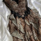 Vintage Leopard Print Strapless Ruffled Homecoming Dress Party Dress Cocktail Dress DP6666