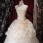 Vintage Halter-Neck Lace 3D Floral Appliques Ball Gown DP8340