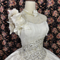 Vintage Ivory Satin Beaded One-shoulder Design Quinceanera A-Line Evening Dress Prom Dress Ball Gown DP6273